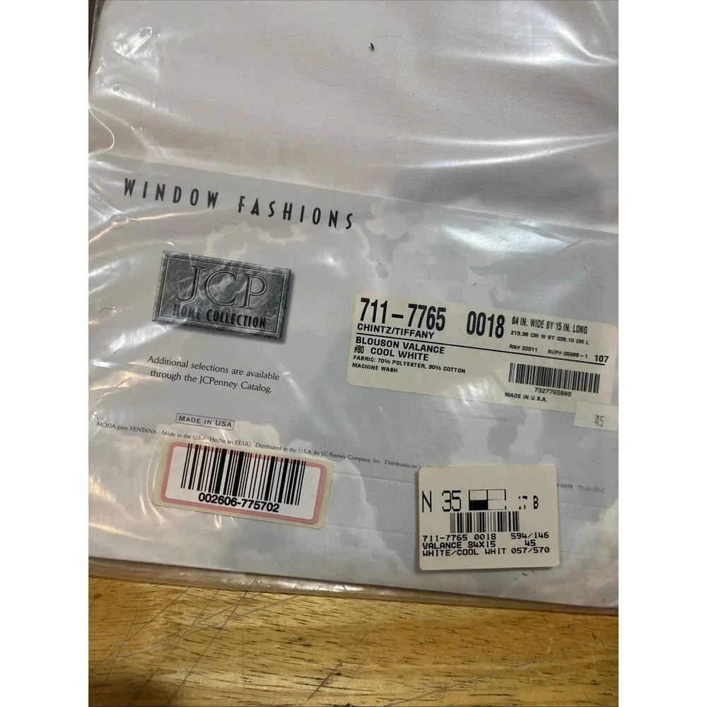 JC Penney Home  Tiffany Blouson Valance 84x15